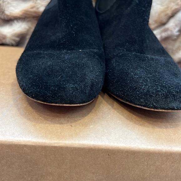 Madewell Black Suede Booties 8 - Picture 3 of 7
